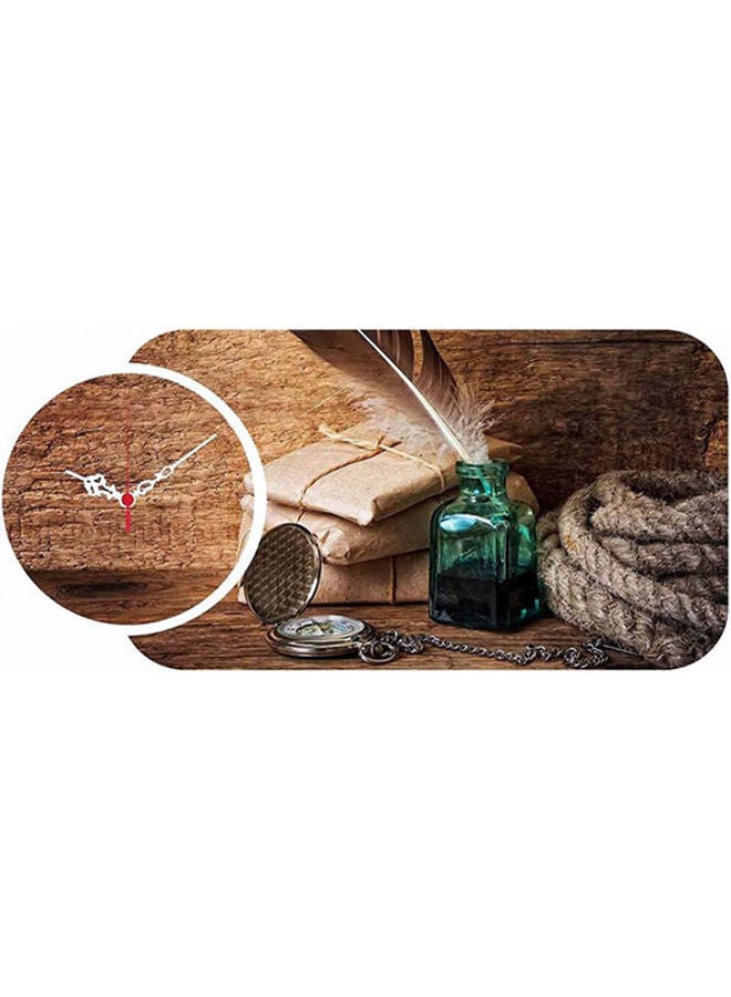 هوم آرت ساعة حائط 238Hma5171 من خشب MDF لديكور المنزل (قطعتان) متعدد الألوان - Image 1