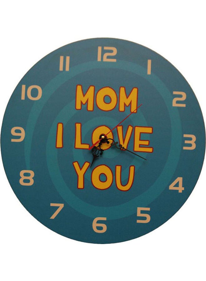 Mdclock5 Round Wooden Wall Clock MultiColour
