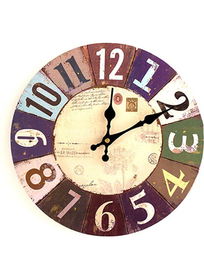 Europe Vintage Large Wooden Wall Clock Creative Silent Home Cafe Kitchen Wall Clocks Watches Home Decor Retro Wall Clocks Multicolour 