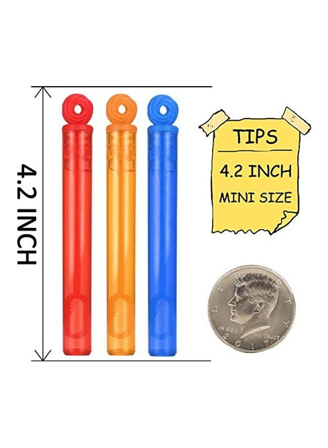 JASNKKONT - 32-Piece 8 Colour Mini Bubble Wand Assortment Party Favors Toys for Kids - Image 1