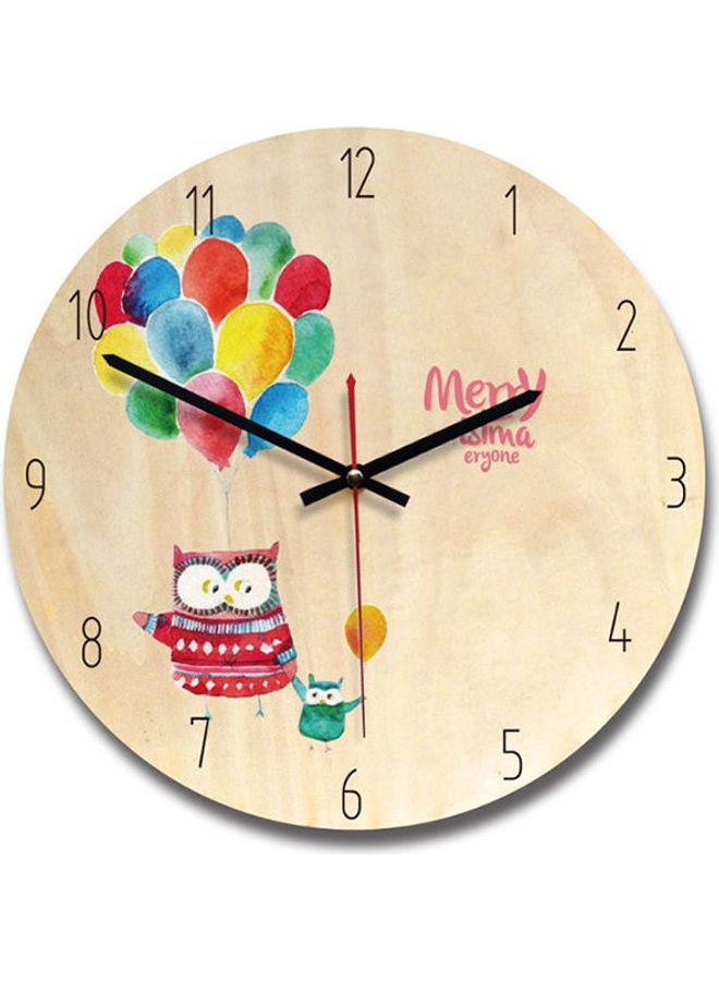 Cartoon Balloon Creative Wall Clock Cute Girl Powder Decoration Clock Living Room Study Mute Clock MultiColour - Image 1