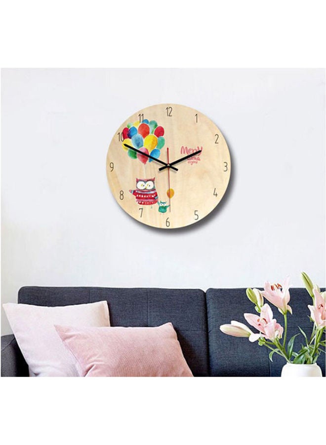 Cartoon Balloon Creative Wall Clock Cute Girl Powder Decoration Clock Living Room Study Mute Clock MultiColour - Image 2