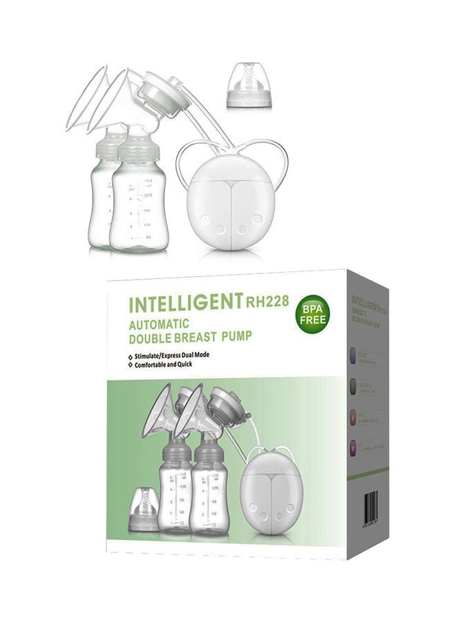 طقم مضخة ثدي كهربائية أوتوماتيكية مزدوجة - Image 2