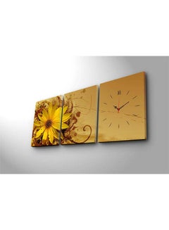 Clock Art Clock Art 228Cla2689 Decorative Canvas Wall Clock (3 Pieces) MultiColour  - Image 2