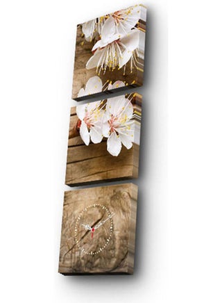 Clock Art 228Cla2672 Decorative Canvas Wall Clock (3 Pieces) MultiColour - v1627207910/N49441082A_1