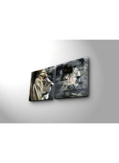 Clock Art Clock Art 228Cla2606 Decorative Canvas Wall Clock (2 Pieces) Multicolour  - Image 2