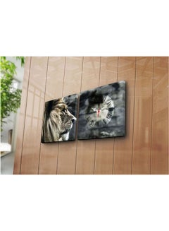 Clock Art Clock Art 228Cla2606 Decorative Canvas Wall Clock (2 Pieces) Multicolour  - Image 3