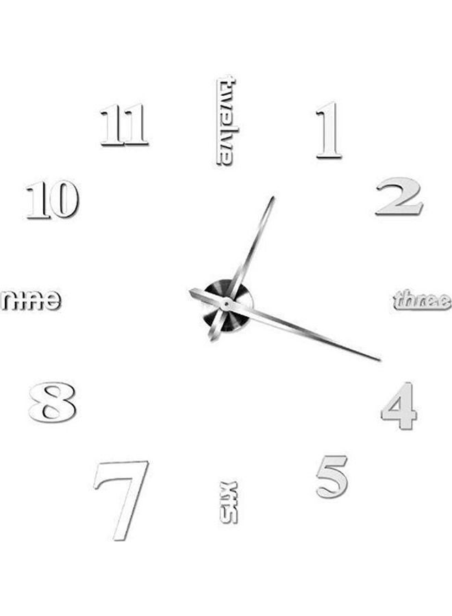 Large Acrylic Mirror Wall Clock For Decoration Multicolour - Image 3