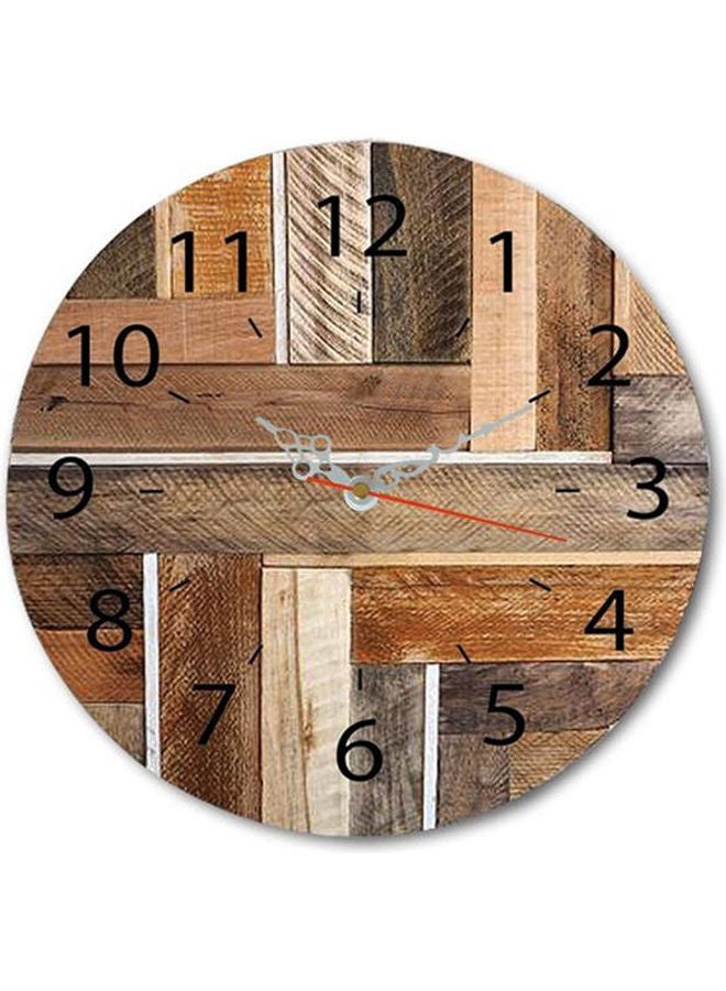 Mt Wood Analog Clock  Wall Clocks Multicolour - v1627207988/N49442083A_1