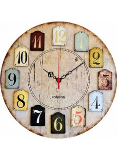 Home Art Home Art 238Hma3143 Decorative Mdf Clock MultiColour  - Image 1