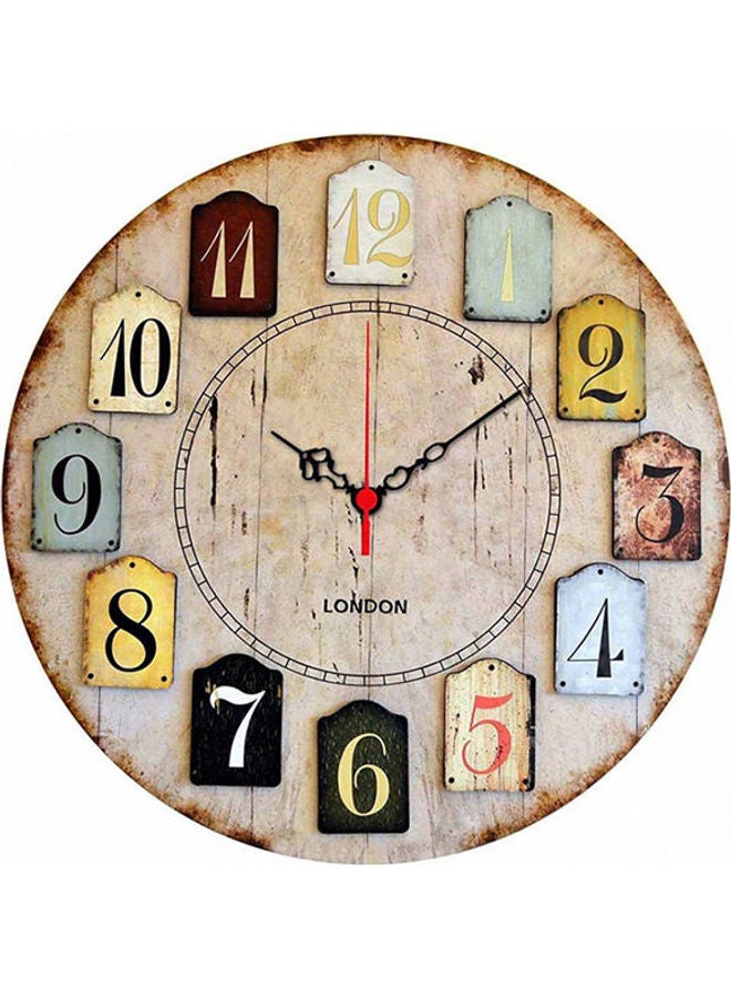 هوم آرت ساعة للزينة من الخشب الليفي متوسط الكثافة لديكور المنزل طراز 238MA3143 - Image 1