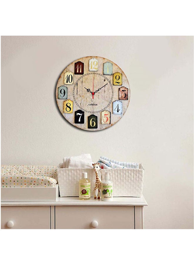 هوم آرت ساعة للزينة من الخشب الليفي متوسط الكثافة لديكور المنزل طراز 238MA3143 - Image 2