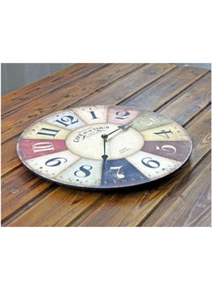 Generic Europe Vintage Large Wooden Wall Clock Creative Silent Home Wall Clocks Watches Home Decor Retro Wall Clocks Multicolour  - Image 3