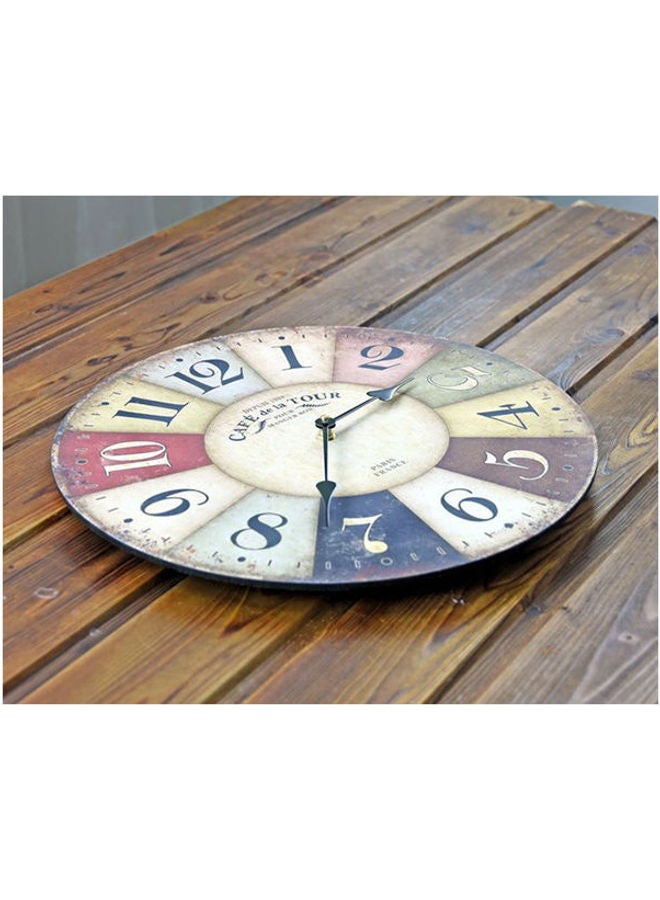 Europe Vintage Large Wooden Wall Clock Creative Silent Home Wall Clocks Watches Home Decor Retro Wall Clocks Multicolour  - Image 3