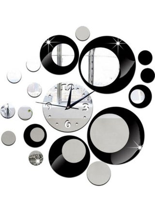 Mirror Wall Clock 3D Decorative Wall Clocks Diy Wall Watches Home Decor Multicolour - v1627208464/N49442019A_1