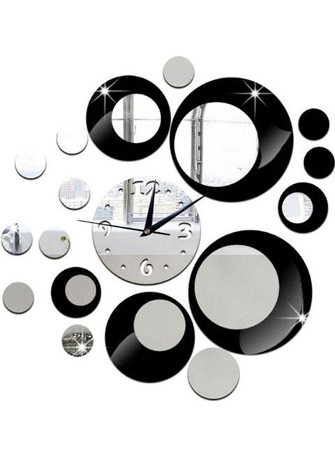 Mirror Wall Clock 3D Decorative Wall Clocks Diy Wall Watches Home Decor Multicolour