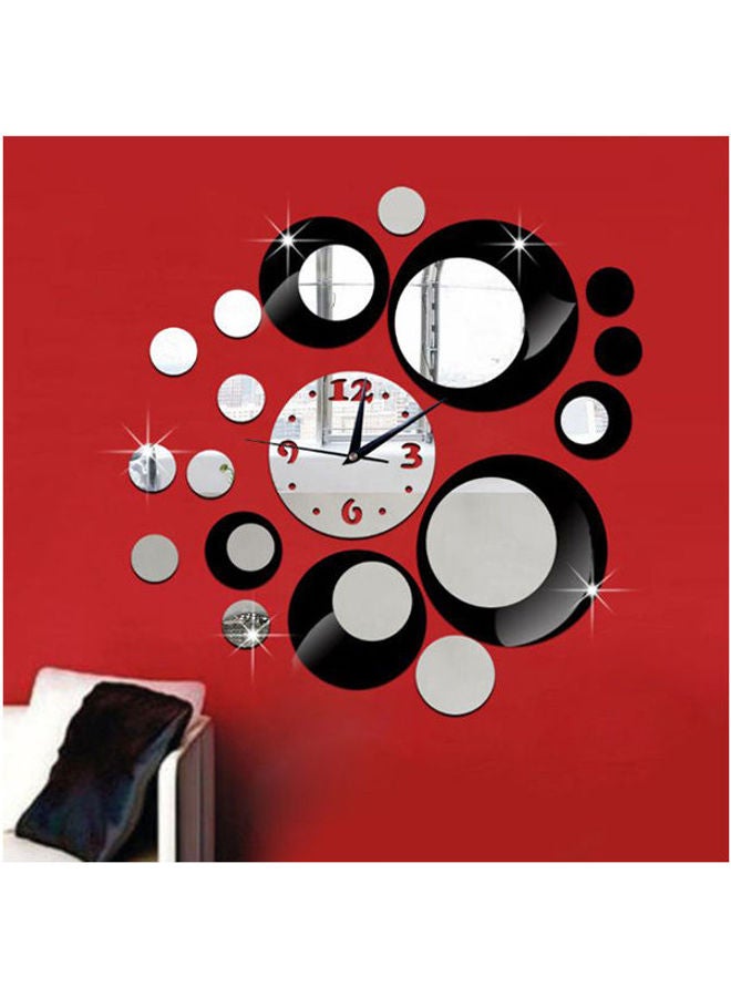 Mirror Wall Clock 3D Decorative Wall Clocks Diy Wall Watches Home Decor Multicolour