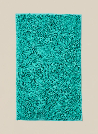 Noon East Bath Mat - Shaggy -  Bathroom Mat Anti-Slip - Turquoise 60X100cm