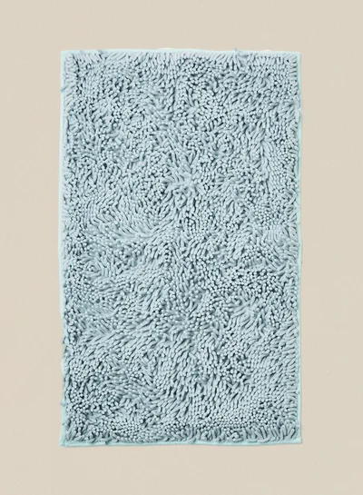 Noon East Bath Mat - 70 X 120 Cm - Shaggy - Spablue Color - Bathroom Mat Anti-Slip 70 x 119 cm Spa Blue
