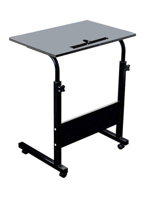 Adjustable Portable Bedside Table Black/Grey