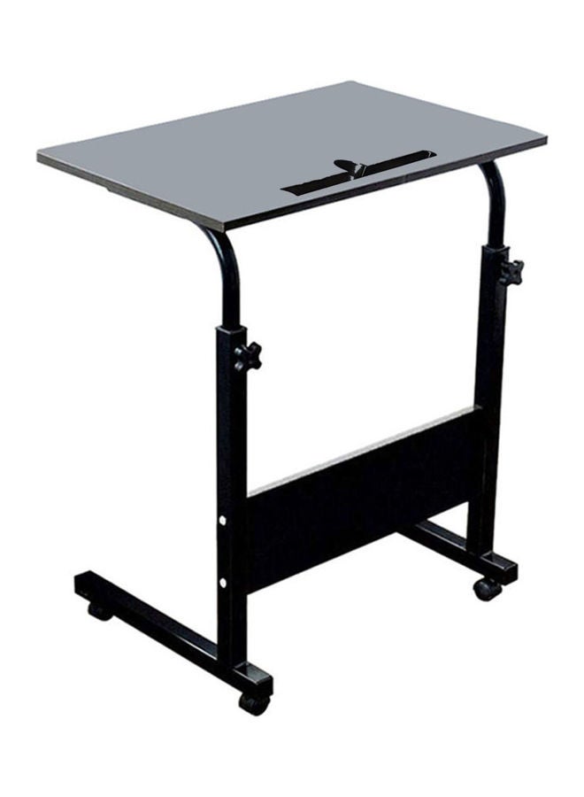 Generic - Adjustable Portable Bedside Table Black/Grey - Image 1