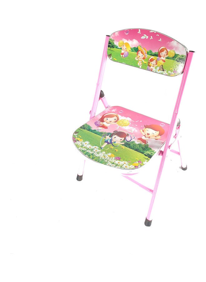 طاولة مدرسية وكرسي من الخشب قابلان للطي متعدد الألوان - Image 4