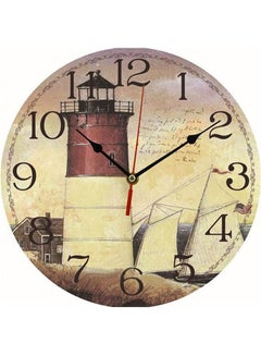 Vintage Rustic Retro Wooden Wall Clock Home Antique Decor MultiColour
