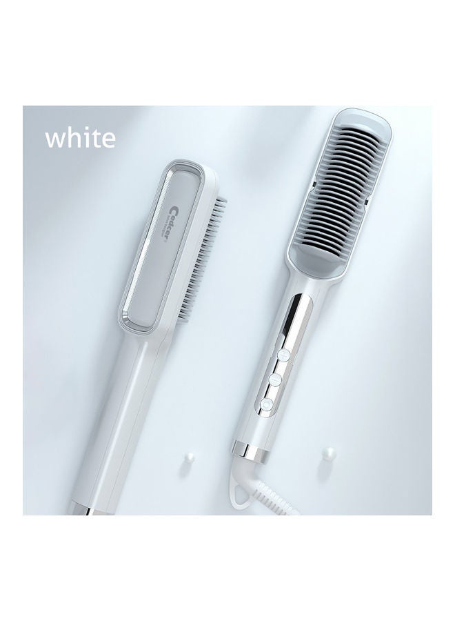 Generic Portable Hair Straightener Electric Comb White  - Image 2