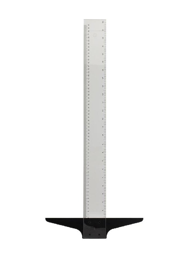 T-Square Fied Head Ruler Silver/Black