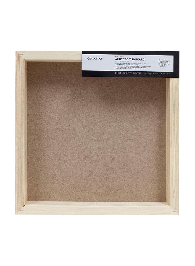 Phoenix Artists Gesso Canvas Panel Board White - Image 2