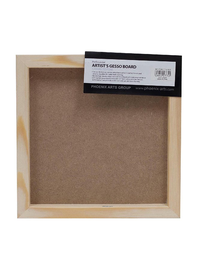 Phoenix Artists Gesso Canvas Panel Board White - Image 2