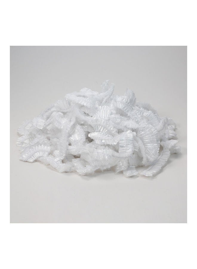 100-Piece Waterproof and Dustproof Elastic Bathing Shower Caps Transparent - Image 5