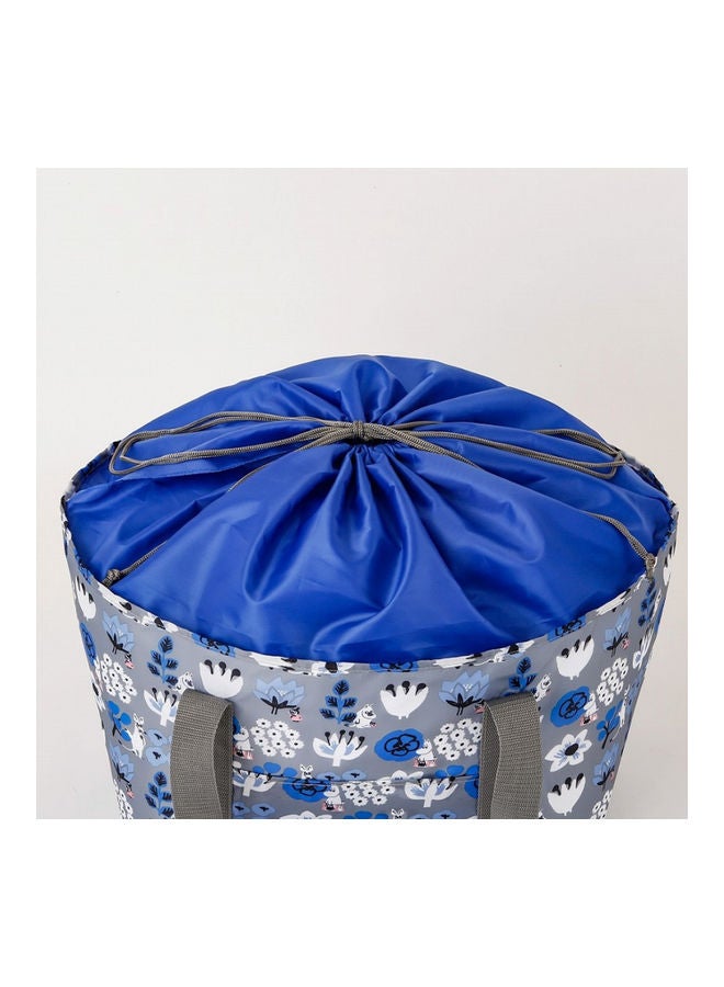 Thermal Insulation Portable Picnic Shoulder Bag Blue/White  - Image 4