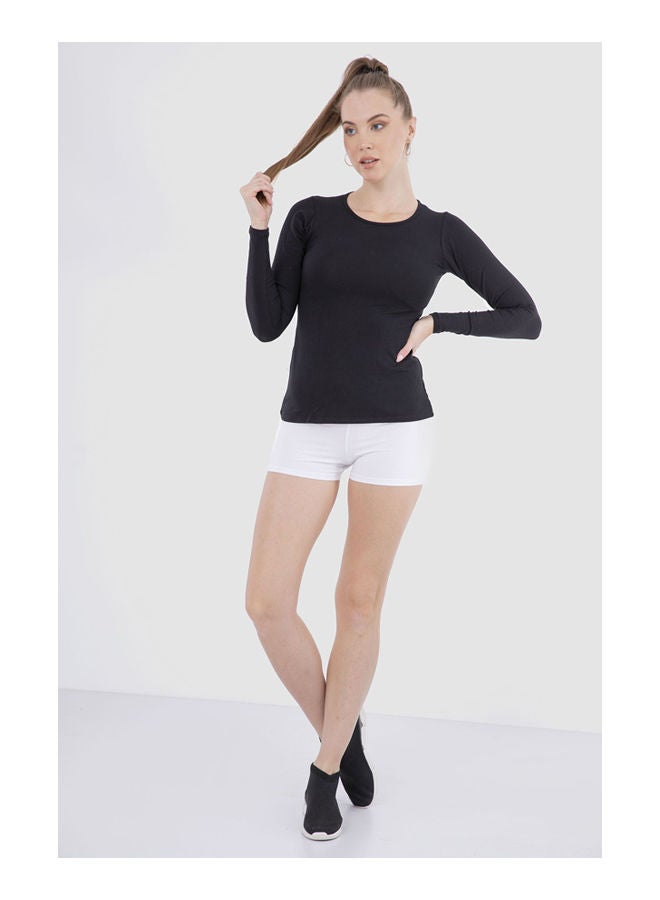 Carina Round Neck LS M4547 Black - Image 1