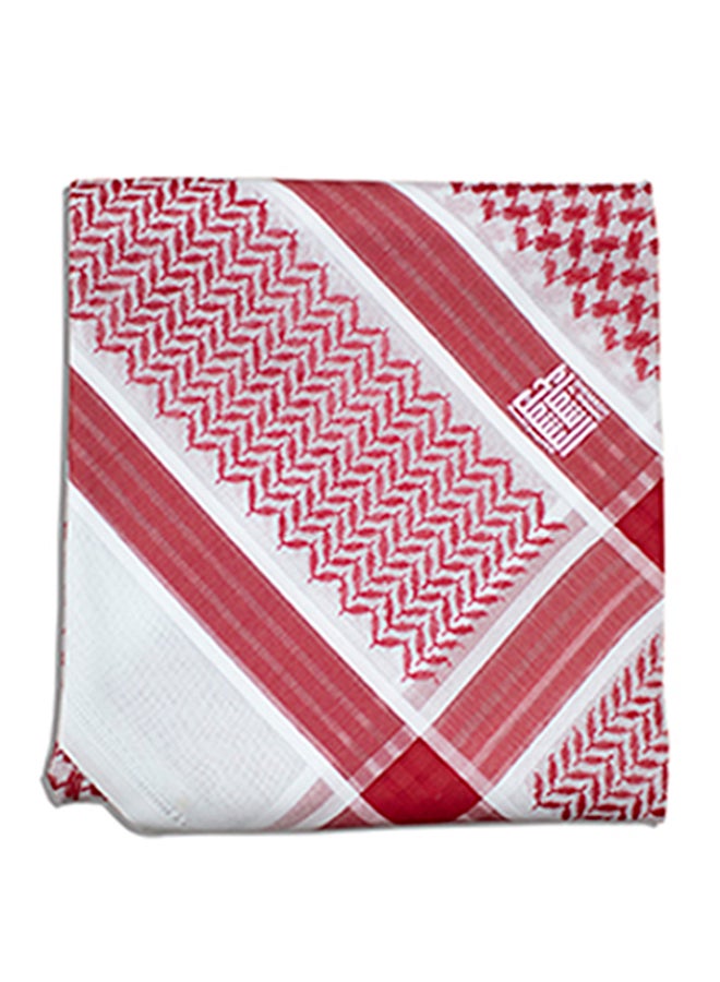 اليشمك شماغ كلاسيكي أحمر/أبيض - Image 3