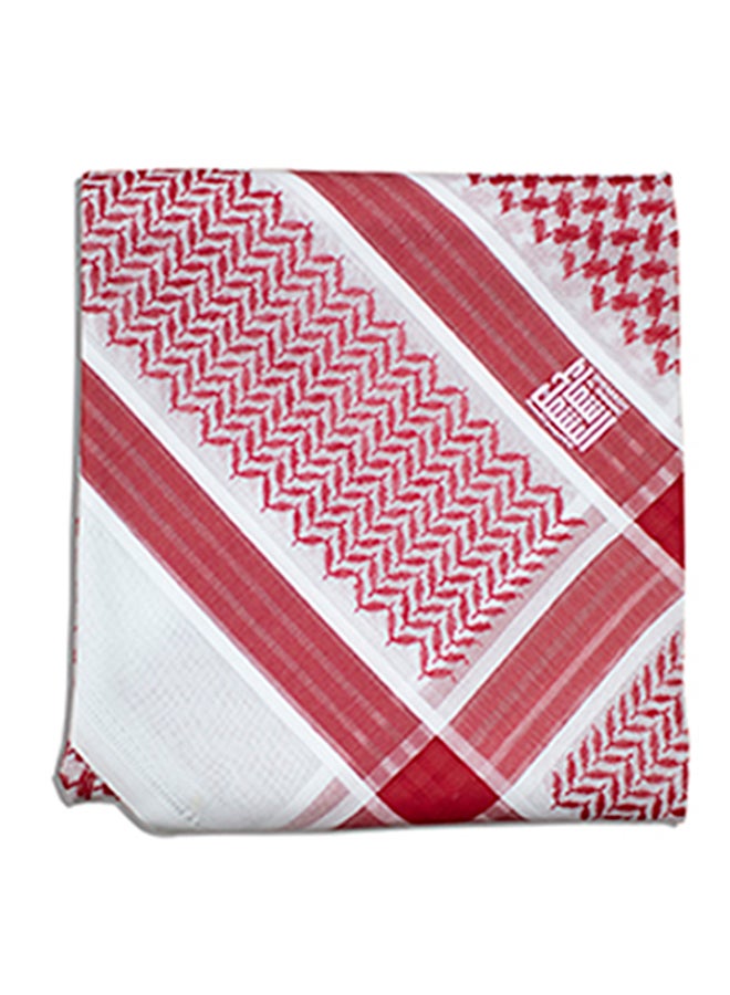 اليشمك شماغ كلاسيكي أحمر/أبيض - Image 3
