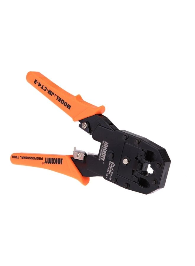 JAKEMY 4P 6P 8P Crimping Plier Black/Orange  - Image 3