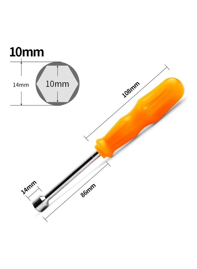oem 4-Piece Hexagon Socket Manual Wrench Screw Orange/Silver 