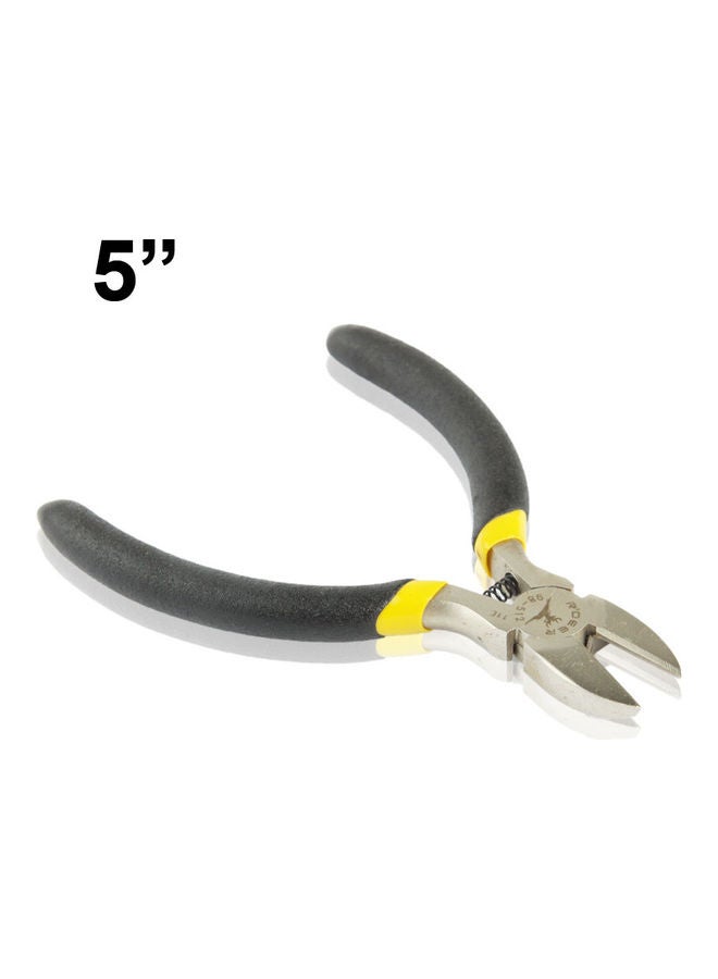 أو إي إم زرادية من الستانلس ستيل مطلية بالكروم وبفكين مائلين أسود/فضي - Image 1