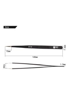 Best Stainless Steel Anti-Static Tip Tweezer Black/Silver  - Image 2