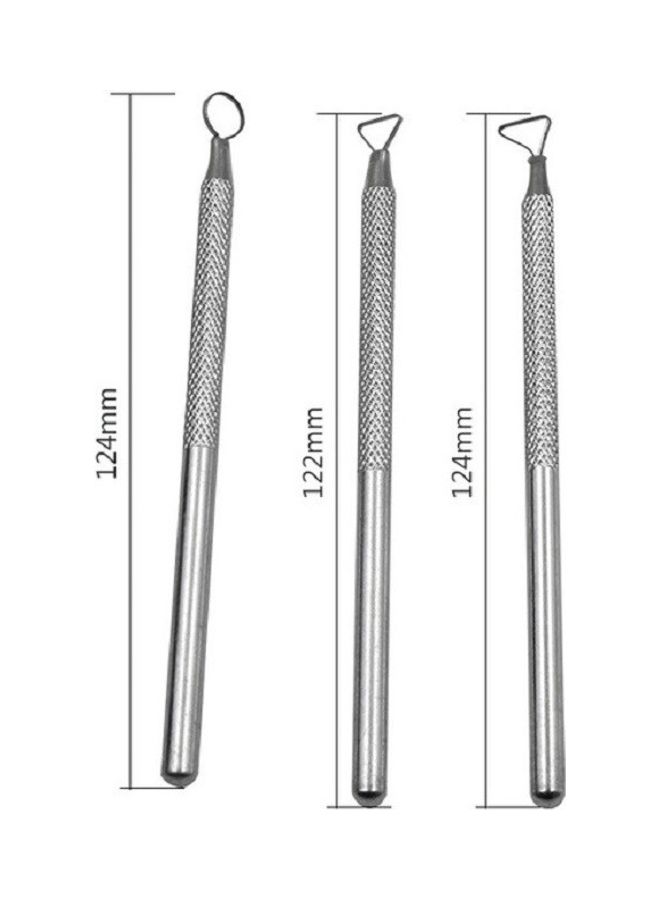 oem 14-Piece Ceramic Sculpture Carving Knife DIY Tool Set Silver/Yellow - Image 4