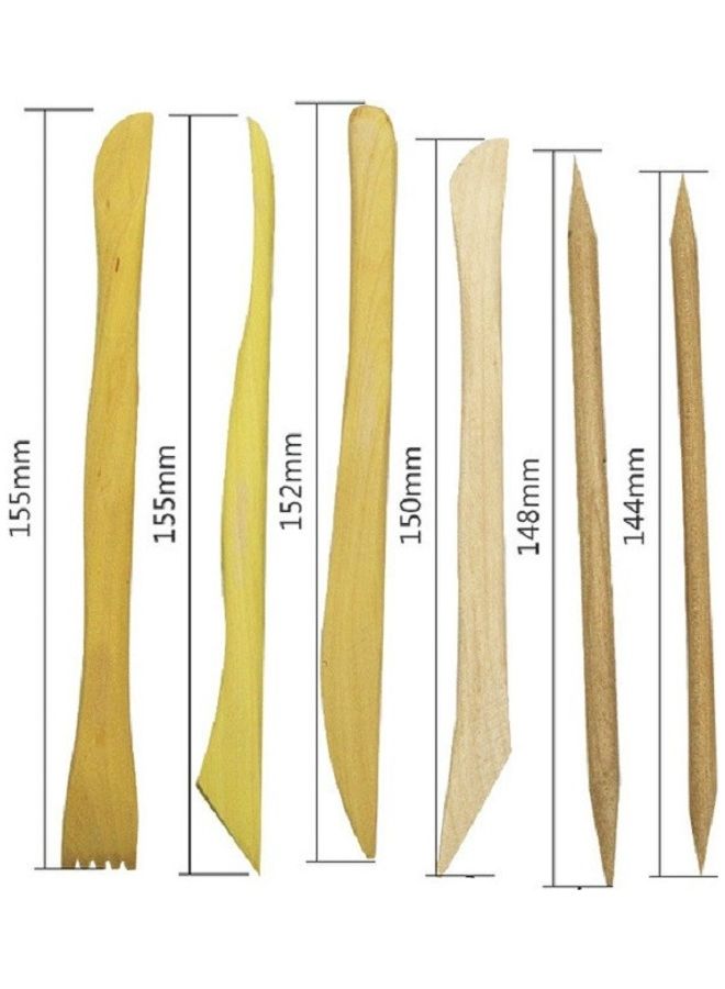 oem 14-Piece Ceramic Sculpture Carving Knife DIY Tool Set Silver/Yellow - Image 3