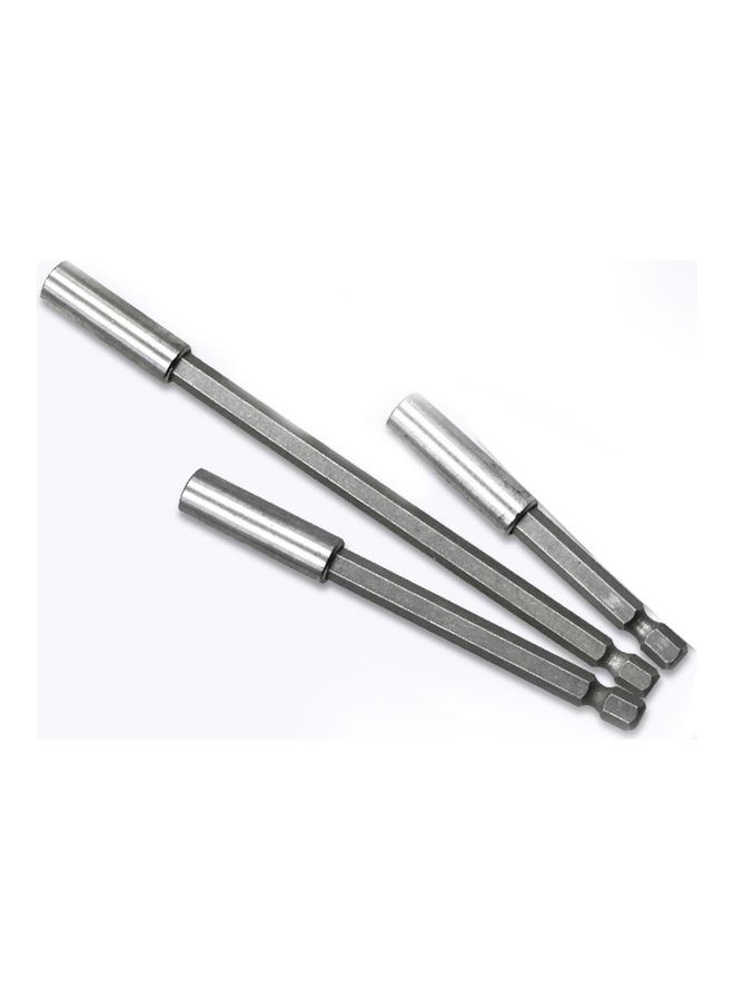 oem - 3 in 1 1/4 Electric Batch Head High Magnetism Connecting Rod Silver - Image 1