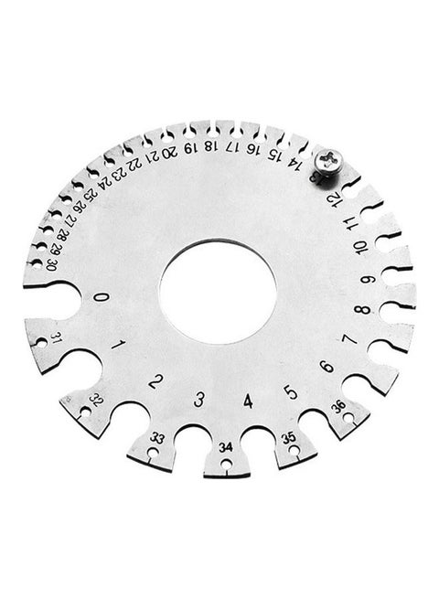 Stainless Steel Wire Gauge Model Weld Inspection Ruler with Case Silver/Black