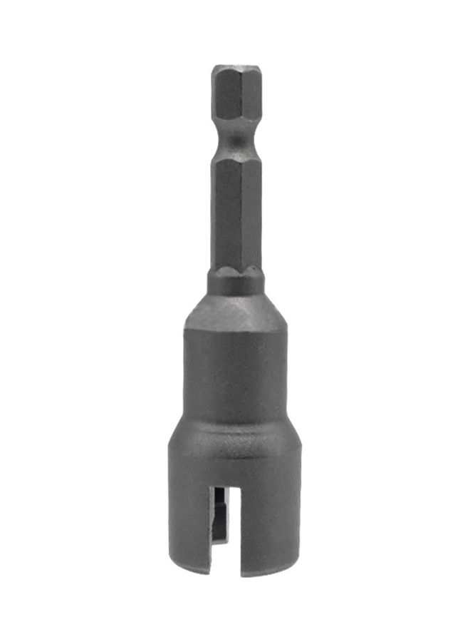 أو إي إم طقم لقم مفتاح ربط بتصميم مشقوق وطرف ملولب من 5 قطع أسود - Image 2