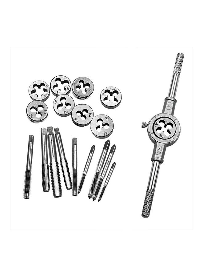 oem - 30-Piece Multi-Specification Tap and Die Combination Set Silver - Image 1