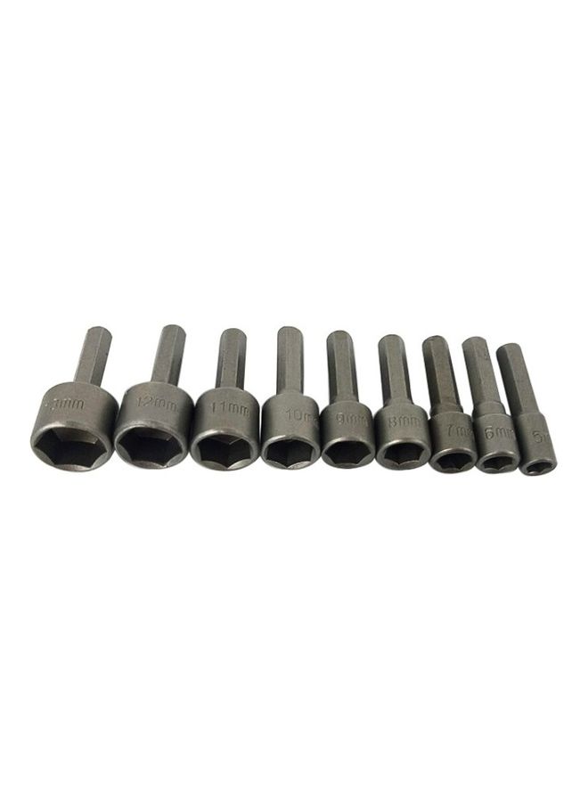 oem 9-Piece Screwdriver Drive Head Socket Wrench Grey - Image 2