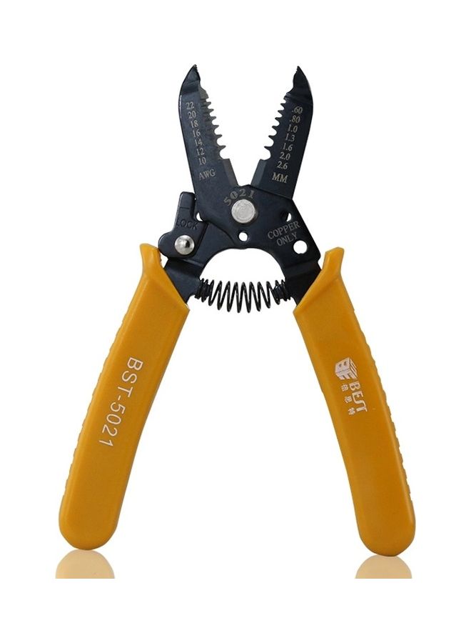 Best - Portable Crimper Stripping Wire Yellow - Image 1