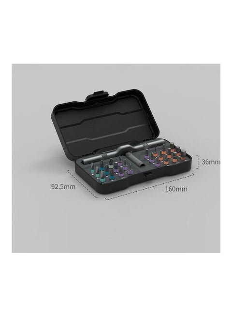 24 in 1 Multipurpose Ratchet Screwdriver Set Multicolour