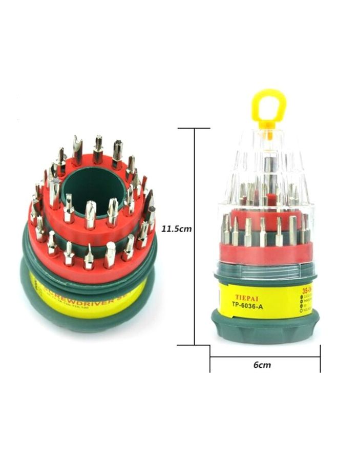 oem - 31 In 1 Pagoda Shape Multi-Functional Screwdriver Set Multicolour - Image 1